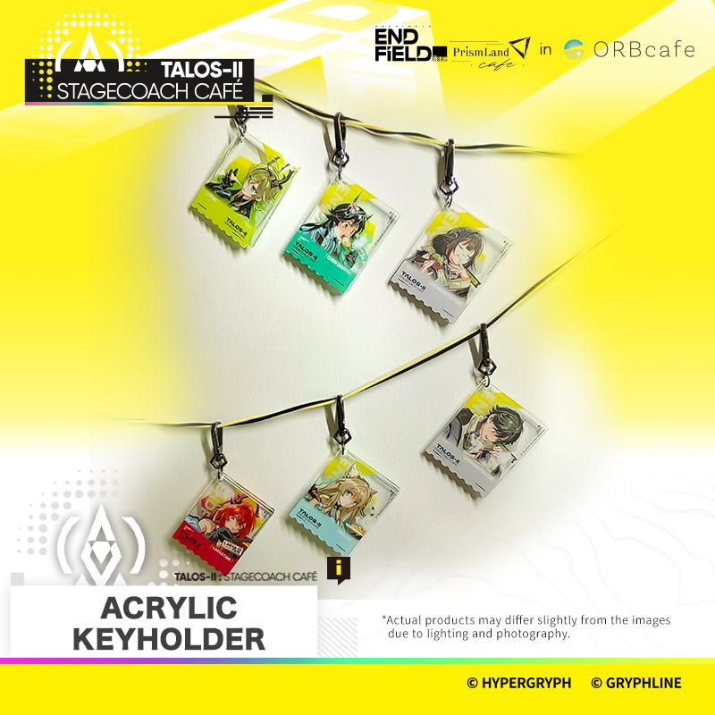 Arknights: Endfield × PrismLand cafe in ORBcafe Malaysia – TALOS-II: STAGECOACH CAFÉ 【Acrylic Keyholder】 6 designs